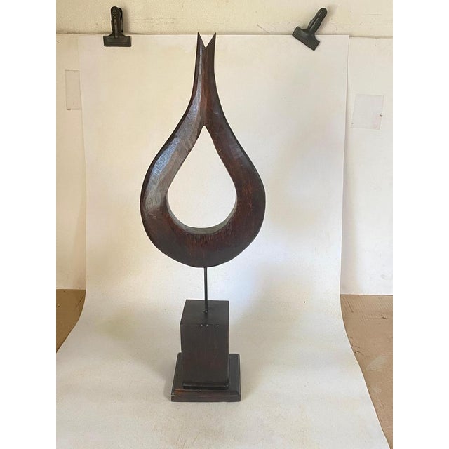 Large Modern Abstract Wood Sculpture For Sale - Image 13 of 17