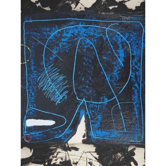 Modern Lionel, Composition in Blue, Etching For Sale - Image 3 of 10