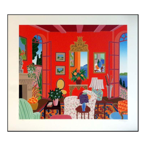 Thomas McKnight "Santa Barbara" Hand Signed Serigraph on Paper