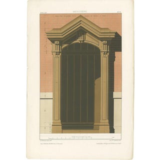 Delarue, Architecture Illustration of Carpentry or Woodwork, 1880, Print For Sale