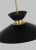 2020s ED Ellen DeGeneres by Visual Comfort Studio Heath Wide Pendant, Midnight Black & Burnished Brass For Sale - Image 5 of 6