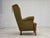 Danish Highback Armchair in Green Furniture Wool, 1960s For Sale - Image 13 of 18