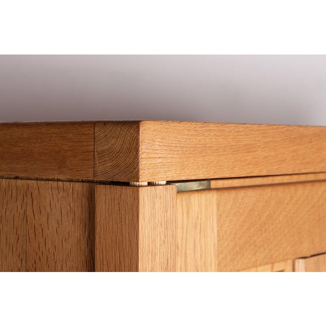 Double Buffet in Oak with Earthenware Tiles by Boleslaw Danikowski for Guillerme et Chambron / Votre Maison, 1960s For Sale - Image 15 of 18