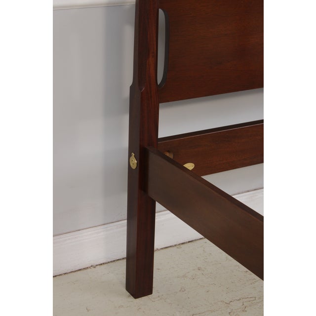 Councill Craftsmen King Size Mahogany Pencil Point Bed For Sale - Image 15 of 16