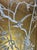 Set of 3 Hand Painted Gold Leaf Chinoiserie Wallpaper Panels, Monochrome Bird & Bamboo Floral Mural, Custom Size Available For Sale - Image 4 of 9