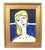 2020s Blonde Hair Woman Portrait Oil Painting Including the Antiqued Gold Wood Frame For Sale - Image 5 of 5