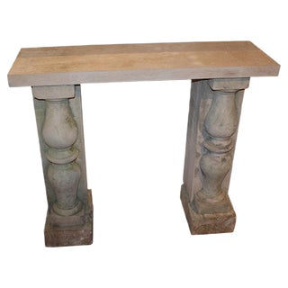 Small Stone Console Tables, Set of 2 For Sale