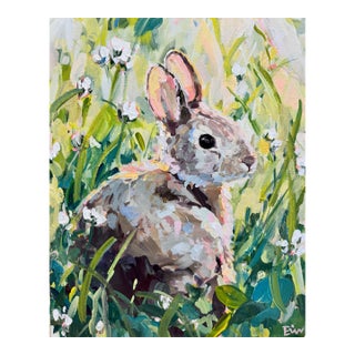 Bunny Painting I by Erin Tapp For Sale