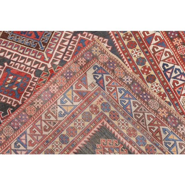 Antique Shirvan Rug 4' x 9' For Sale - Image 4 of 12