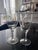 12 chiseled wine glasses. Height 16cm diameter 6.5cm. 8 chopped glasses. Height 14cm diameter 5.5cm.