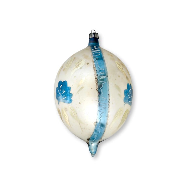 Vintage German Mercury Glass Ornaments S/3 For Sale - Image 4 of 9