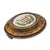 Victorian Late 19th Century Victorian Enamel Micromosaic 22k Yellow Gold Lyre Brooch For Sale - Image 3 of 6