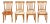 Country Oak Dining Chairs, 4 For Sale