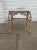 Mid 20th Century 2 Wicker End Table With Glass Top For Sale - Image 4 of 5