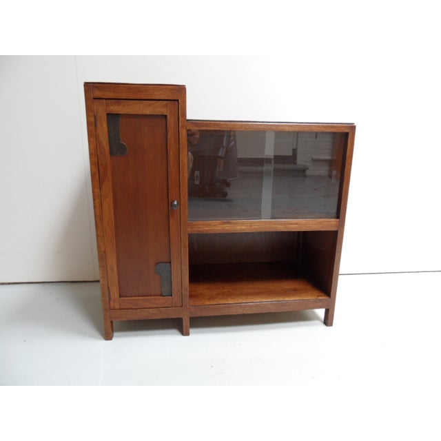 Art Deco Oak Display Cabinet, 1920s For Sale - Image 11 of 11