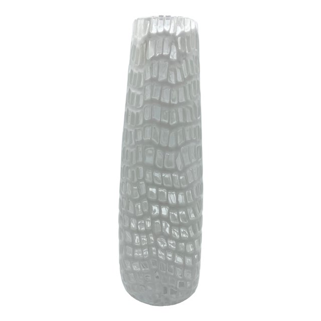 Murano Vase with Cigar-Shaped White Murrine Eyes by Tobia Scarpa for Venini, 2012 For Sale