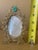Vintage Gold & Jade Gemstone Oval Picture Frame For Sale In San Francisco - Image 6 of 9