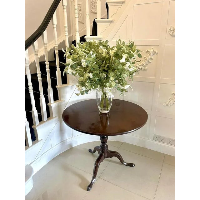 Early 19th Century Large George III Mahogany Tripod Table, 1800s For Sale - Image 5 of 10