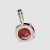 Key Features Gorgeous Garnet: A deep, radiant red Garnet, measuring 10MM, takes center stage in this design, making it an...