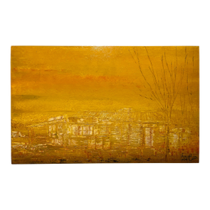 1972 Oil on Wooden Board Painting by Australian Artist Neil Savage
