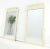 Pair of White Lacquer Mid Century Modern Rectangle Faux Bamboo Wall Mirrors For Sale - Image 9 of 9