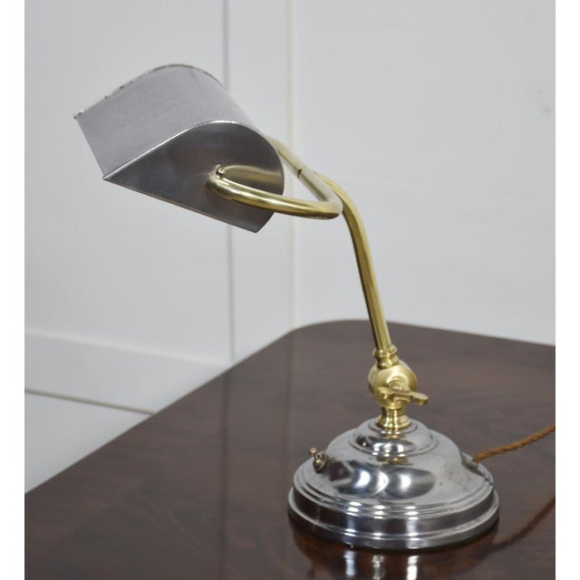 Adjustable Banker's Desk Lamp, 1920s For Sale - Image 4 of 8