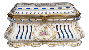 Napoleon III Severe Porcelain Casket