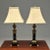 Stone Pair of Hollywood Regency Bronze and Marble Table Lamps, Corinthian Column Form For Sale - Image 7 of 12