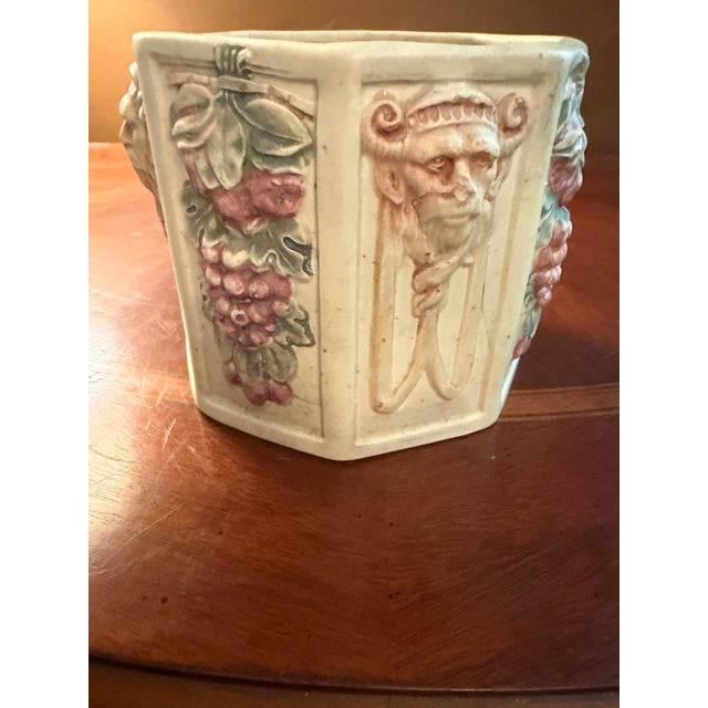 Weller Pottery Antique Weller "Roma" Octagonal Planter / Jardiniere ca.1910 For Sale - Image 4 of 8