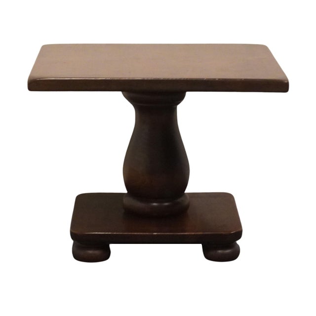 Late 20th Century Ethan Allen Antiqued Pine Old Tavern Rustic Americana 23" Square Accent Bunching End Table 12-8001 For Sale - Image 5 of 10