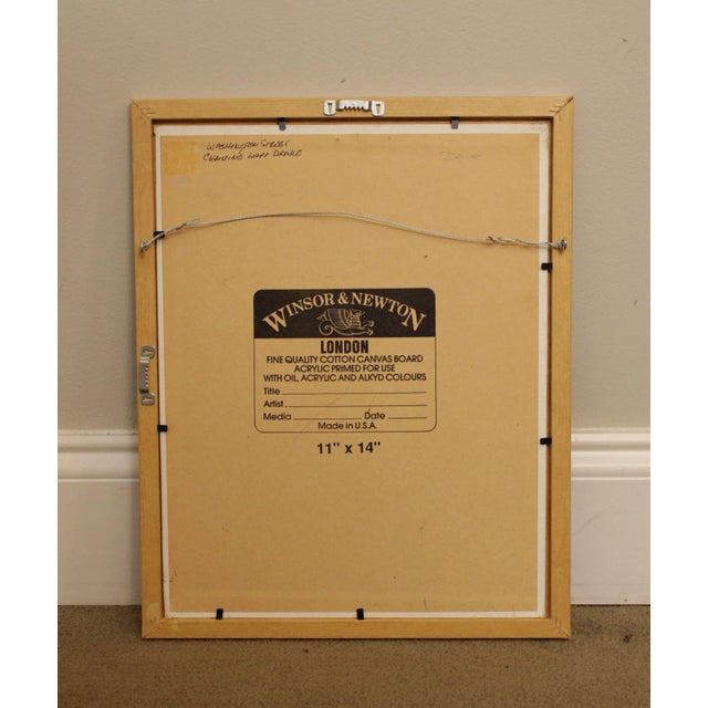 Christine Drake Original Oil Painting Street Scene For Sale - Image 11 of 13