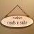 Mid 20th Century Mid Century Double Sided Hand Painted Wooden Boutique Sign For Sale - Image 5 of 5