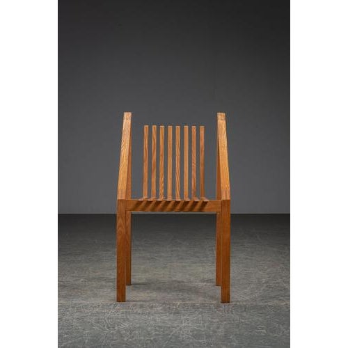 Architectural Accent Chair, 1980s For Sale - Image 5 of 18