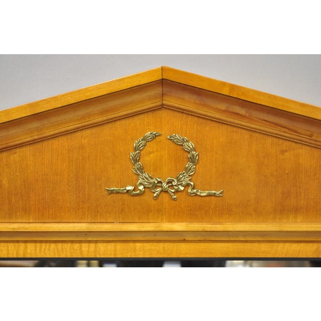 Thomasville Thomasville Grand Classics Neoclassical Empire Cherry Wood Biedermeier Mirror For Sale - Image 4 of 15