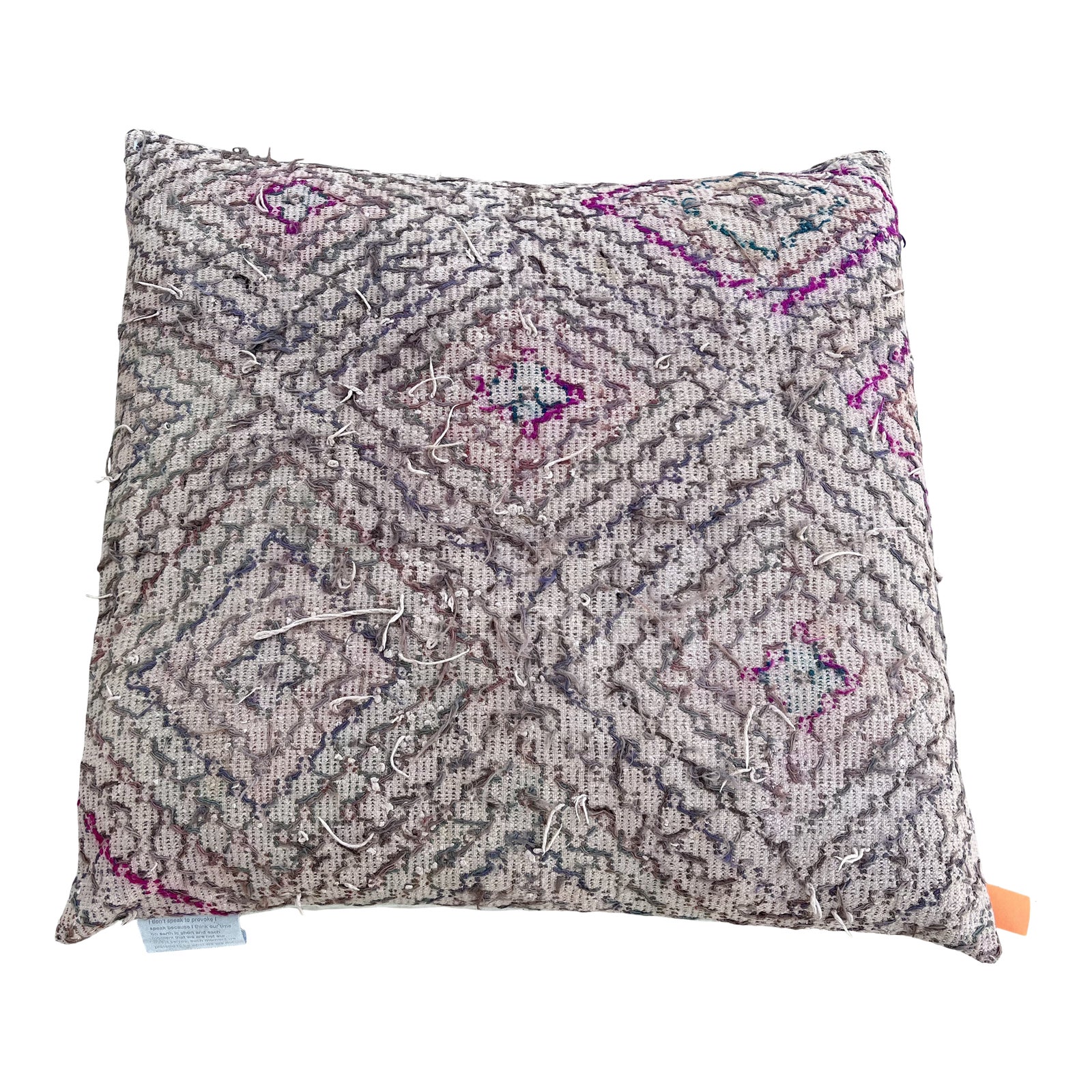 Vintage 3x3 Turkish Floor Pillow | Chairish