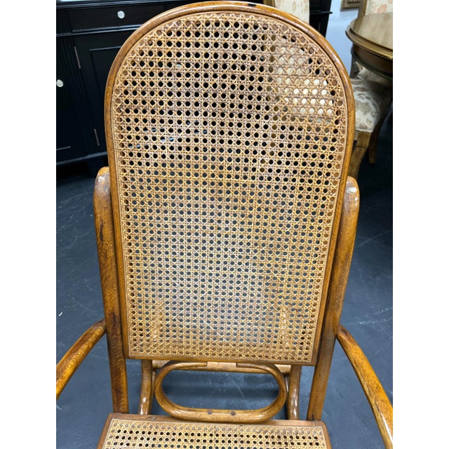Wood Vintage Bentwood Rocking Chair For Sale - Image 7 of 13