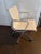 White Leather Eames Associate office chair. Extremely comfortable. Adjustable seat.