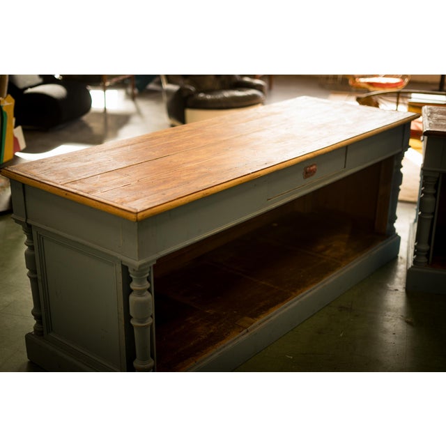 Blue Drapers Counters, 1930s, Set of 2 For Sale - Image 8 of 12