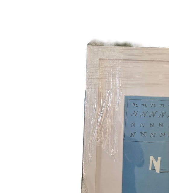 Contemporary Newly Framed David Hockey’s ‘N’ Offset Lithograph (1991) From Hockney’s Alphabet For Sale - Image 3 of 8