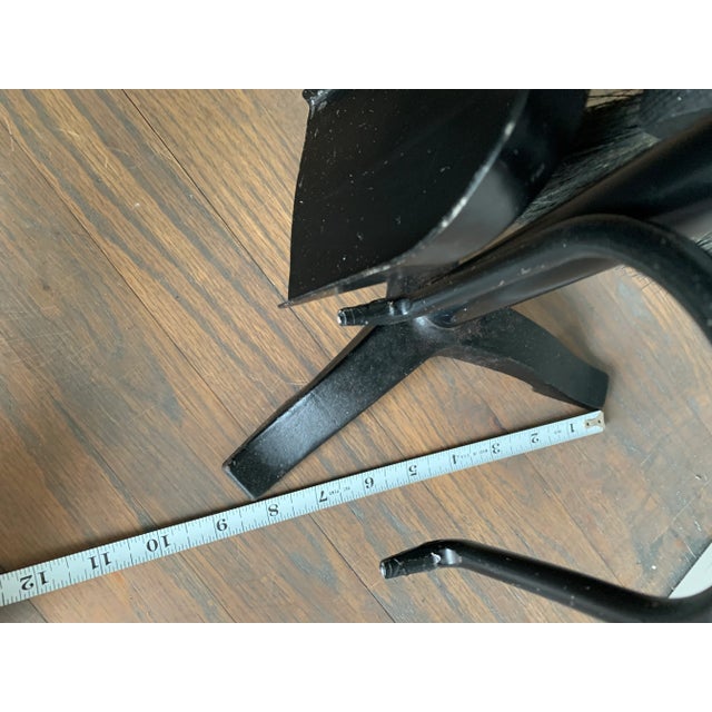Mid 20th Century Mid-Century Modern Turned Wood Fireplace Tools Set- 4 Pieces For Sale In Seattle - Image 6 of 9