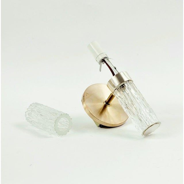 Mid-Century Modern Glass Wall Lamps from Kaiser Leuchten, Germany, 1960s, Set of 2 For Sale - Image 9 of 10