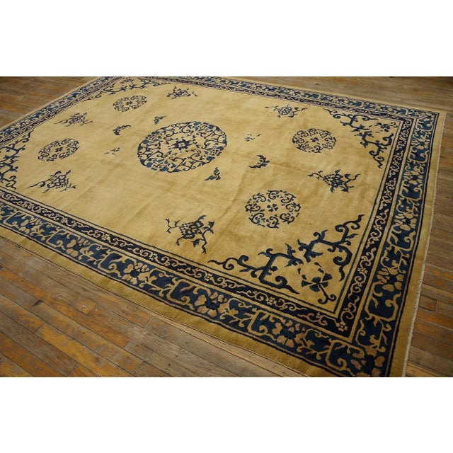 Antique Chinese Peking Rug For Sale - Image 11 of 12