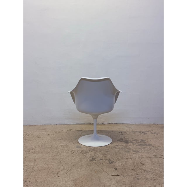 Knoll Eero Saarinen Tulip Pedestal Arm Chairs for Knoll - A Pair For Sale - Image 4 of 12