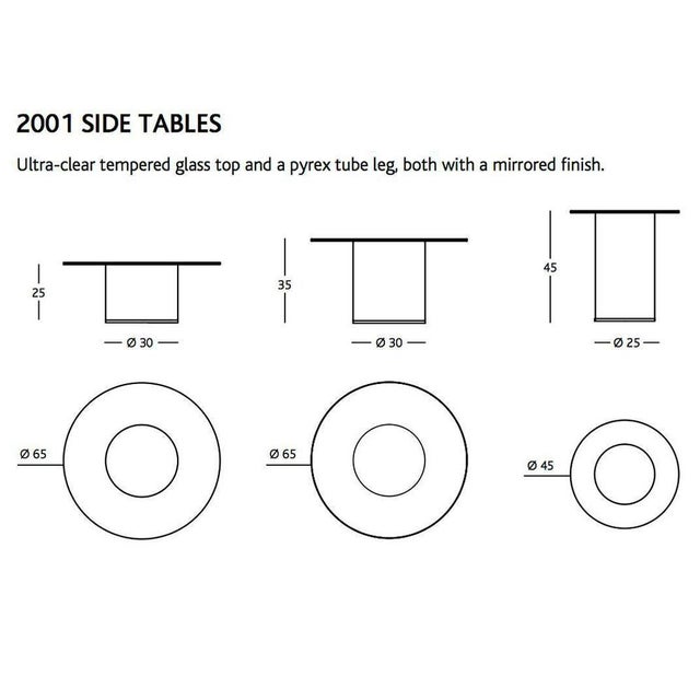 Side Tables by Ramon Úbeda and Otto Canalda for Bd, Set of Two For Sale - Image 9 of 11