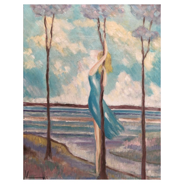 Alfredo Vannotti, Solitude, 1978, Oil on Canvas, Framed For Sale