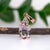 Art Deco 1ct Morganite Pendant W Diamond Accents in Solid 14k Rose Gold | Ov 8x6mm For Sale - Image 3 of 7