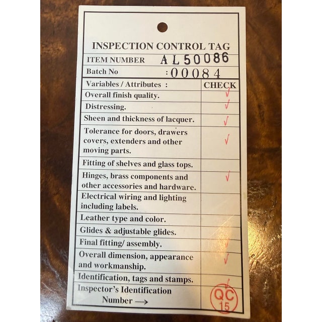 Theodore Alexander Althorp Admiralty Three-Tier Torchere – Model Al50086, Signed by 9th Earl Spencer, Full Provenance + Original Coin For Sale - Image 9 of 12