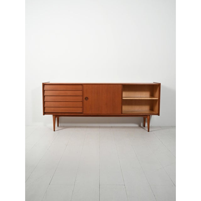 1960s Vintage Sideboard in Teak, 1960s For Sale - Image 5 of 13
