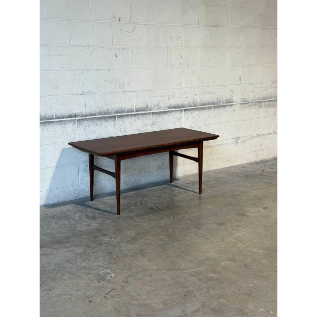 Teak Extendable Rectangular Coffee Table With Two Leaves Vintage Mid-Century Modern 1960s For Sale - Image 12 of 13