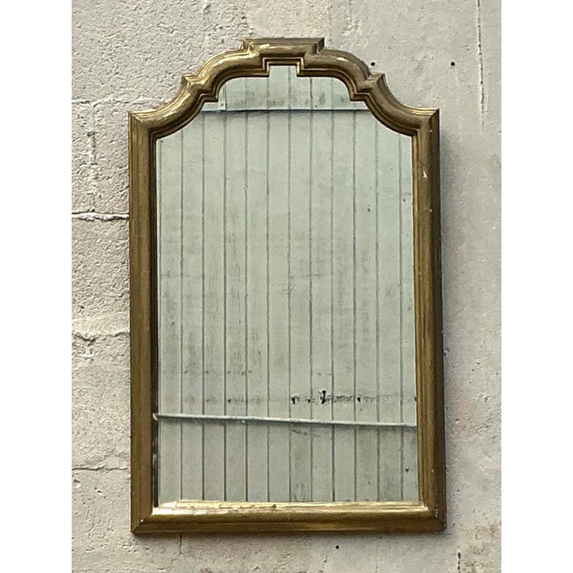 Hollywood Regency Vintage Regency Gilt Chippendale Mirror For Sale - Image 3 of 6